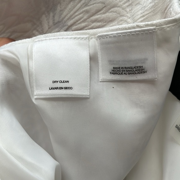 Black Label by Evan-Picone•NWT, Formal Events White Floral Embossed Skirt, Sz 18 - Picture 8 of 13